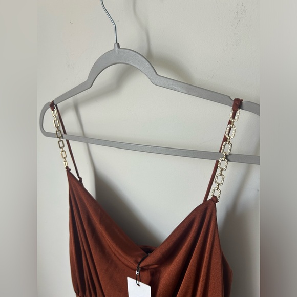 Jason Wu Rhinestone Strap Bronze Jumper - Picture 5 of 7